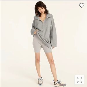 J.Crew University Terry half-zip Tunic